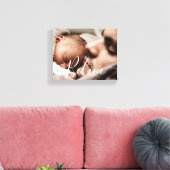 Modern handwritten script Believe Canvas Print Leinwanddruck (Insitu (Wohnzimmer))