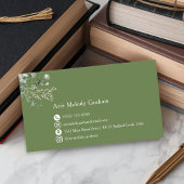 Modern Handwritten Script Graduate Name Card Visitenkarte