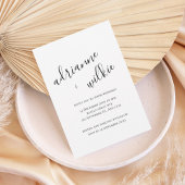 Modern Handwritten Script Wedding Invitation Einladung