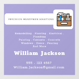 Modern handyman construction custom logo fensteraufkleber