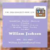 Modern handyman construction custom logo fensteraufkleber (Blatt 2)