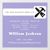 Modern handyman construction custom logo fensteraufkleber (Blatt)