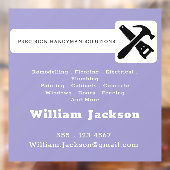Modern handyman construction custom logo fensteraufkleber (Blatt 2)