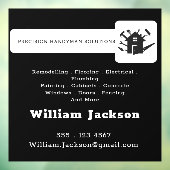 Modern handyman construction custom logo fensteraufkleber (Blatt 3)