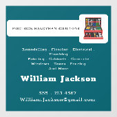 Modern handyman construction custom logo fensteraufkleber (Blatt)