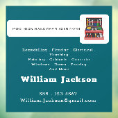 Modern handyman construction custom logo fensteraufkleber (Blatt 3)