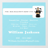 Modern handyman construction custom logo fensteraufkleber (Blatt)