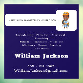 Modern handyman construction custom logo fensteraufkleber (Blatt 3)