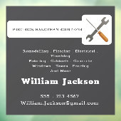 Modern handyman construction custom logo fensteraufkleber (Blatt 3)