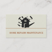 Modern handyman construction custom logo visitenkarte (Vorderseite)