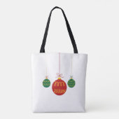 Modern Hanging Christmas Ornaments Tote Tasche (Rückseite)