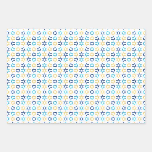 Modern Hanukkah Geschenkpapier Set (Vorderseite)
