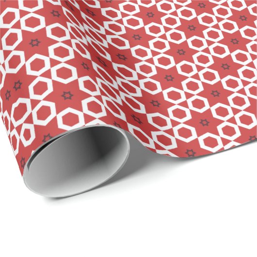 Modern Hanukkah Star Geschenkpapier (Rolleneckpunkt)