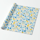 Modern Hanukkah Wrapping Paper Geschenkpapier (Ungerollt)
