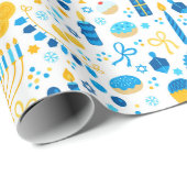 Modern Hanukkah Wrapping Paper Geschenkpapier (Rolleneckpunkt)