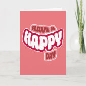 Modern Happy (Birth)Day Text Faltkarte Karte (Vorderseite)