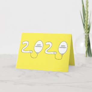 Modern Happy Birthday 2020 Funny Birthday Card Karte