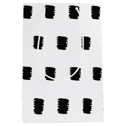 Modern Happy Birthday Geschenktasche Mittlere Geschenktüte (Vorderseite)