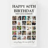 Modern Happy Birthday \ Jedes Alter | FotoCollage Banner (Vertikal)