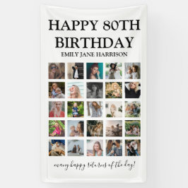 Modern Happy Birthday \ Jedes Alter | FotoCollage Banner