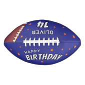 Modern Happy Birthday Stars Name Age Football (Vorderseite)