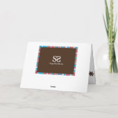 Modern Happy Easter Chocolate Brown Feiertagskarte (Rückseite)