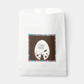 Modern Happy Easter Chocolate Brown Geschenktütchen (Vorderseite)