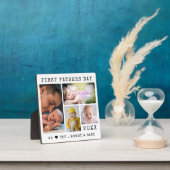 Modern Happy First Vatertag 4 FotoCollage Fotoplatte (InSitu)