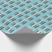 Modern Happy Hanukkah Candles Wrapping Paper Geschenkpapier (Ecke)