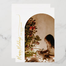 Modern Happy Holidays 2-Foto Weihnachten