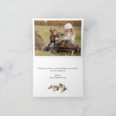 Modern Happy Holidays 2 FOTO Weihnachtskarte Karte (Innenseite)