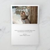 Modern Happy Holidays 3 FOTO Frohe Weihnachten (Innenseite)