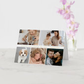 Modern Happy Holidays Family Foto Collage Gold (Orchidee)