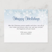 Modern Happy Holidays FOTO Weihnachtskarte Postkarte (Rückseite)