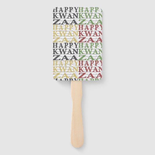 Modern Happy Kwanzaa Fächer (Rückseite)