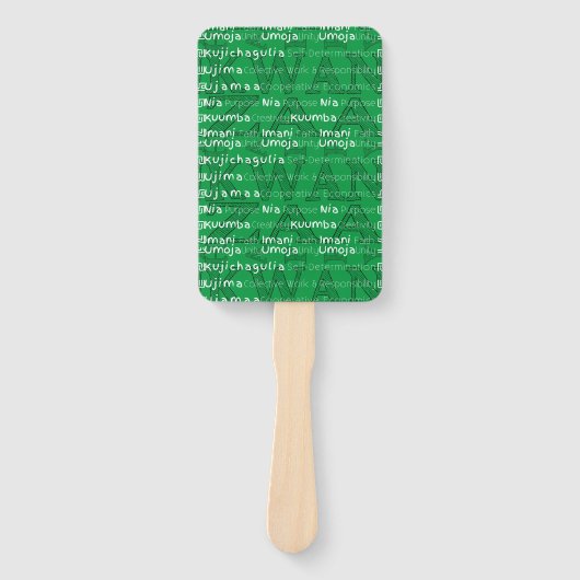 Modern Happy Kwanzaa Fächer (Vorderseite)