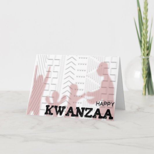 Modern Happy Kwanzaa Feiertagskarte (Vorderseite)