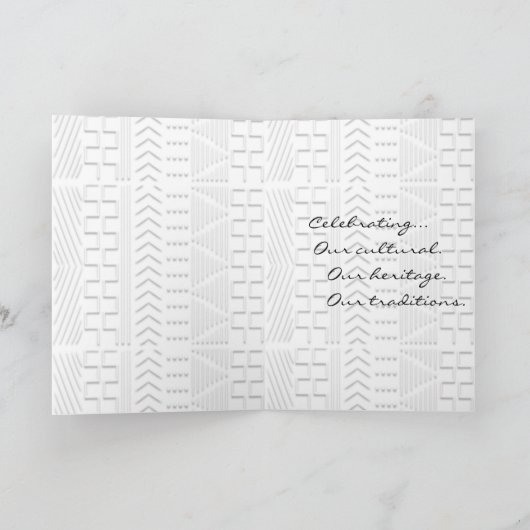 Modern Happy Kwanzaa Feiertagskarte (Innenseite)