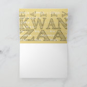 Modern Happy Kwanzaa Feiertagskarte (Innenseite)