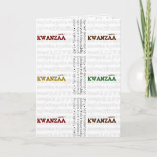 Modern Happy Kwanzaa Feiertagskarte