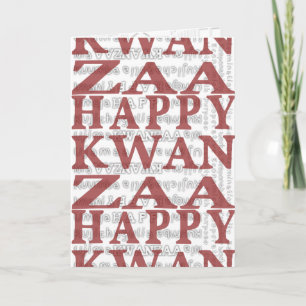 Modern Happy Kwanzaa Feiertagskarte