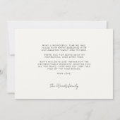 Modern Happy Kwanzaa Foto Feiertagskarte (Rückseite)