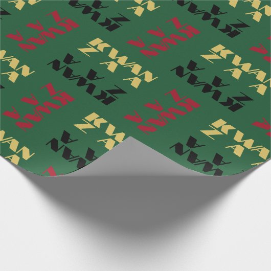 Modern Happy Kwanzaa Geschenkpapier (Ecke)
