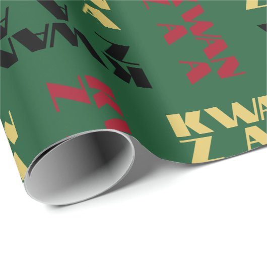 Modern Happy Kwanzaa Geschenkpapier (Rolleneckpunkt)