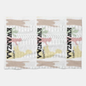 Modern Happy Kwanzaa Geschirrtuch (Horizontal)