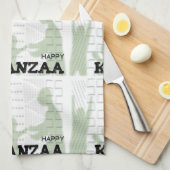 Modern Happy Kwanzaa Geschirrtuch (Viertel Falte)
