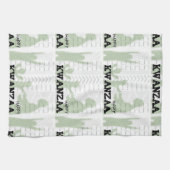 Modern Happy Kwanzaa Geschirrtuch (Horizontal)