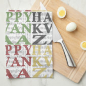 Modern Happy Kwanzaa Handtuch (Viertel Falte)