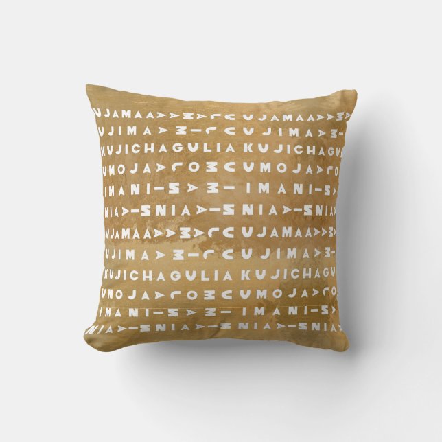 Modern Happy Kwanzaa Kissen (Vorderseite)