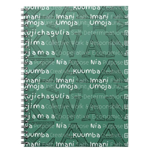 Modern Happy Kwanzaa Notizblock (Vorderseite)
